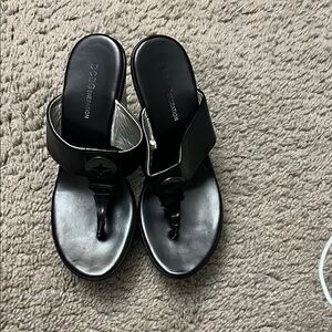 BCBGeneration Black Thong Sandals